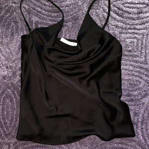 SALE Silk Cowl Neck Tank